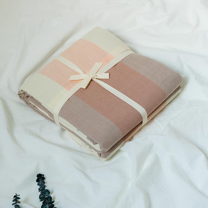 100% Pure Washed Cotton Solid Color Duvet Cover | Soft Breathable Single/Double Quilt Cover for Homestays & Students 16283134805 1803023337