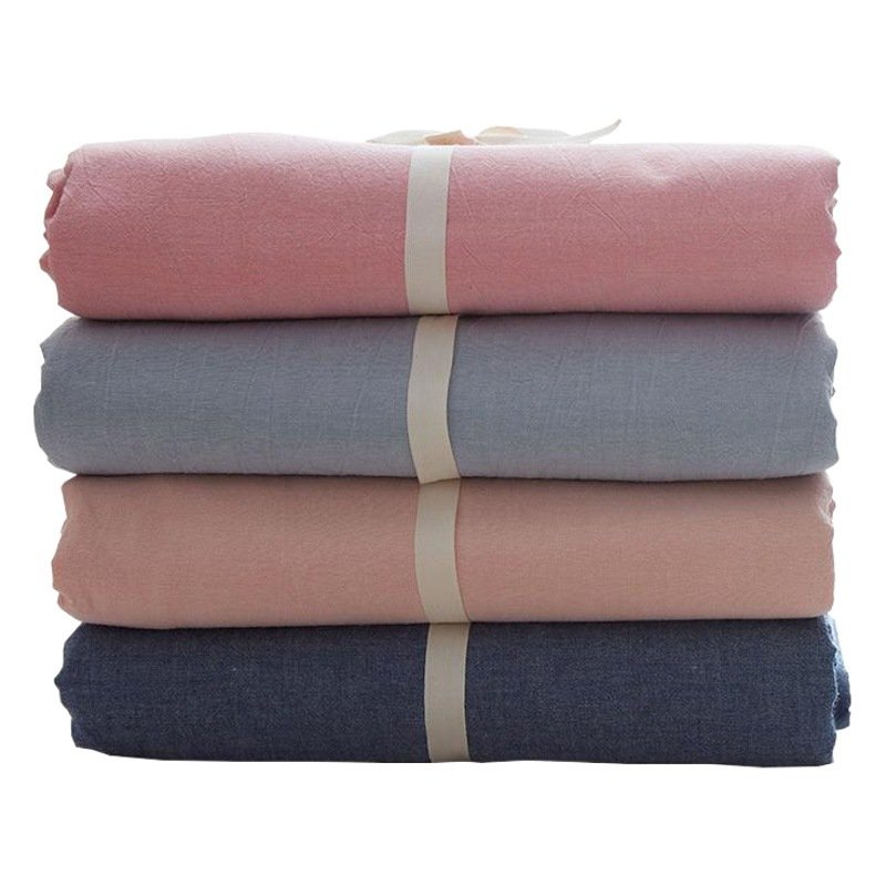 100% Pure Washed Cotton Solid Color Duvet Cover | Soft Breathable Single/Double Quilt Cover for Homestays & Students O1CN01YoJ6lg1Bs2vKtsLAp 0 0 Cib