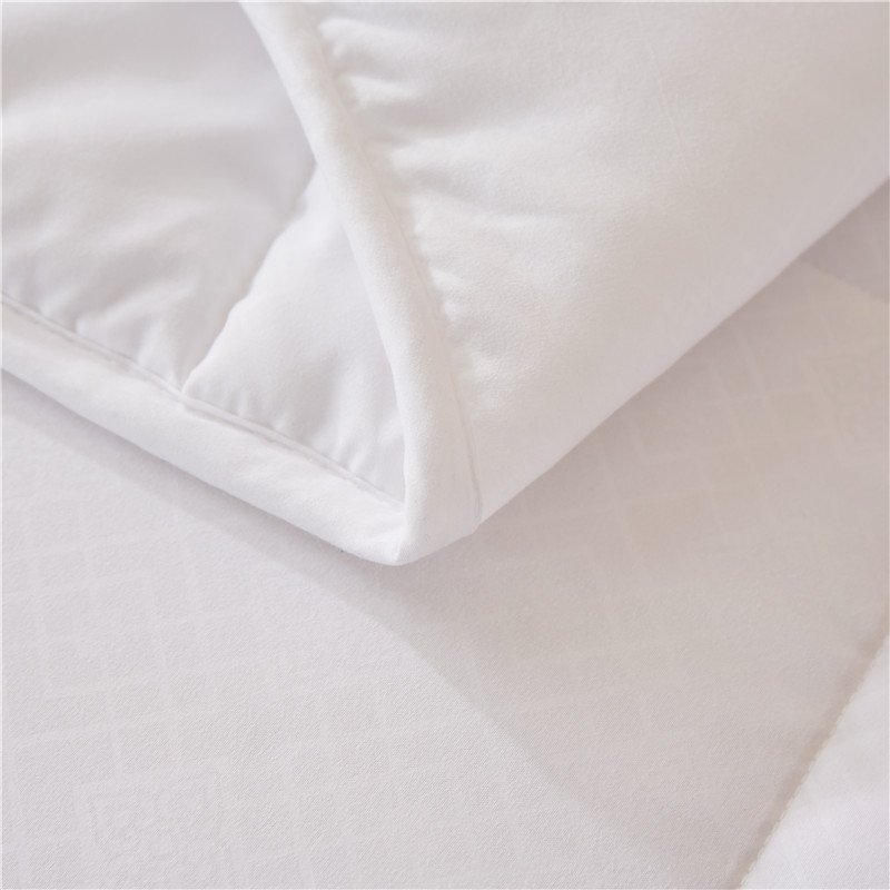 Hotel Quality Pure White Summer Quilt | Washable Lightweight All-Season Comforter Insert undefined